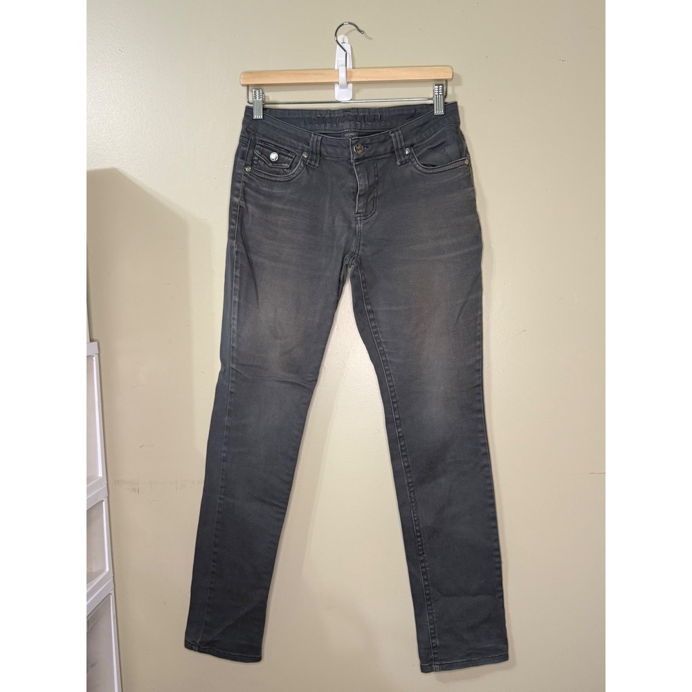 Candy Couture Skinny Jeans Gray Low Rise Flap Pocket Denim Y2K Mens 30x28